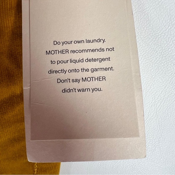 NWT MOTHER USA Made 🇺🇸 THE MID RISE DAZZLER ANKLE HEY-HONEY Corduroy Pants 23 - Picture 16 of 16